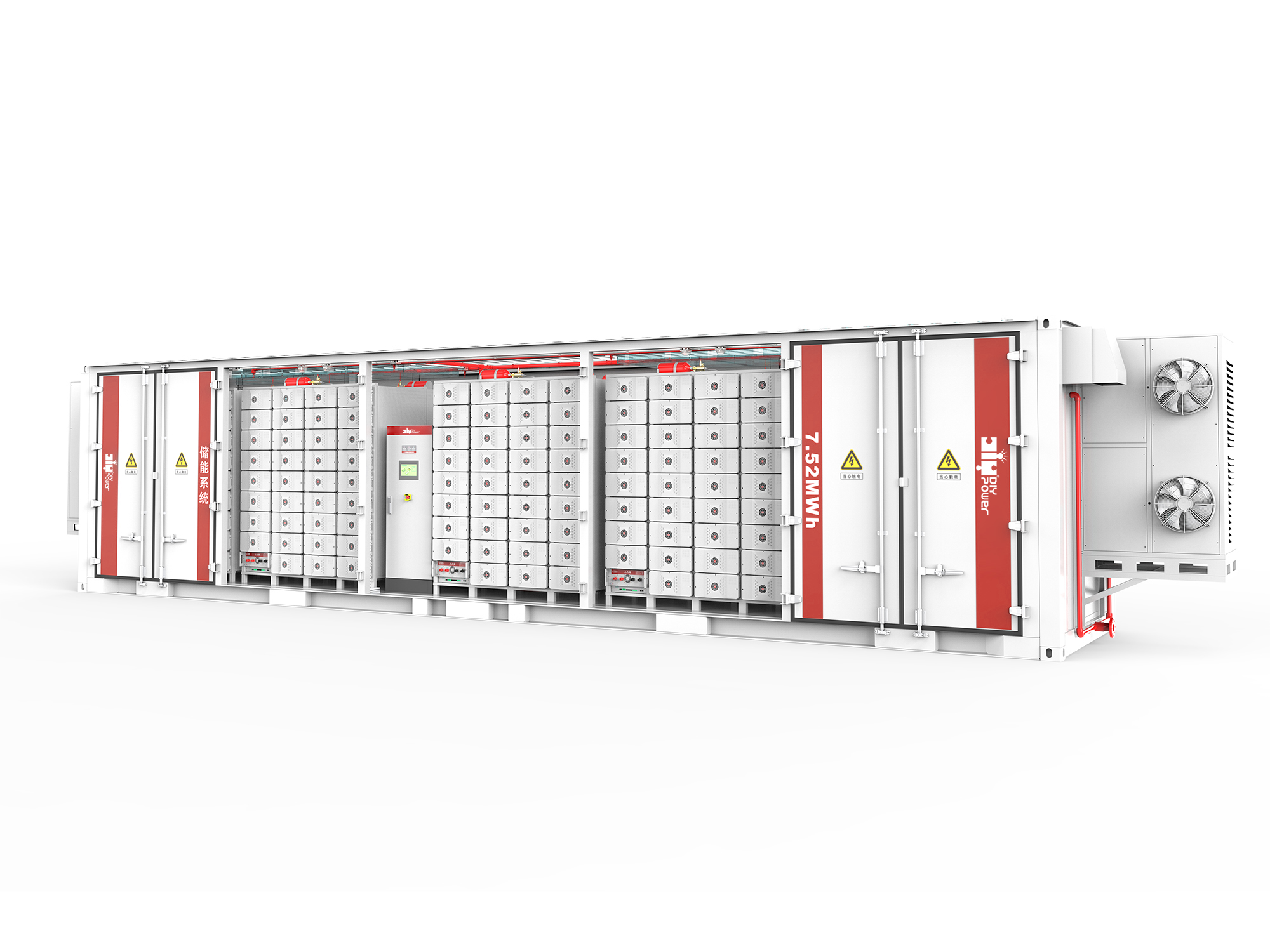 ESS (نظام تخزين الطاقة) في حاويات - تبريد الهواء